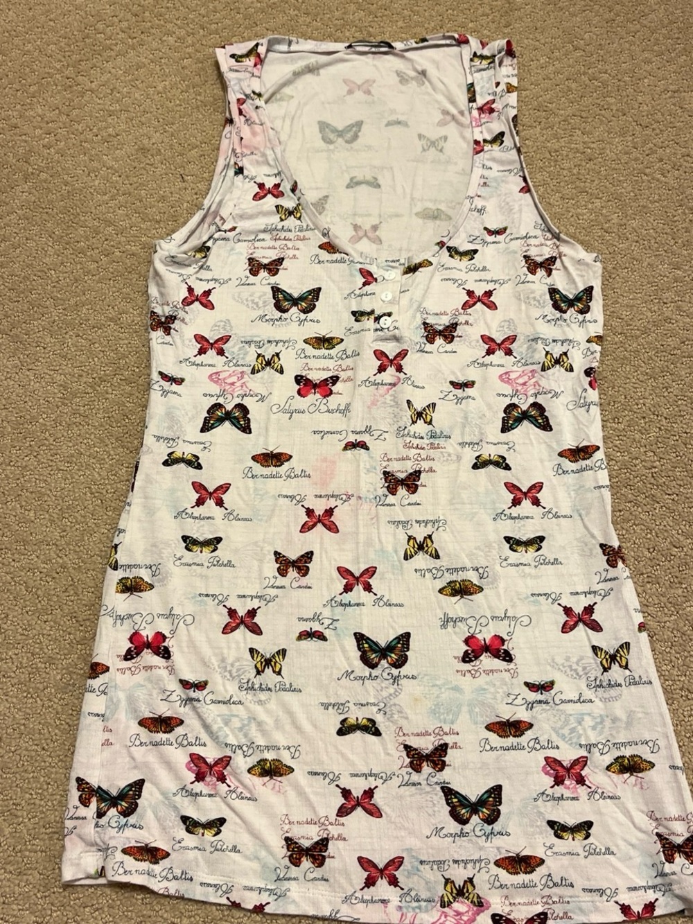 Tezenis white tank for bed